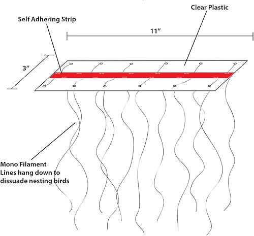 Miniatura 3 de Bird B Gone MMSWALLOW - Escudo para golondrinas, transparente