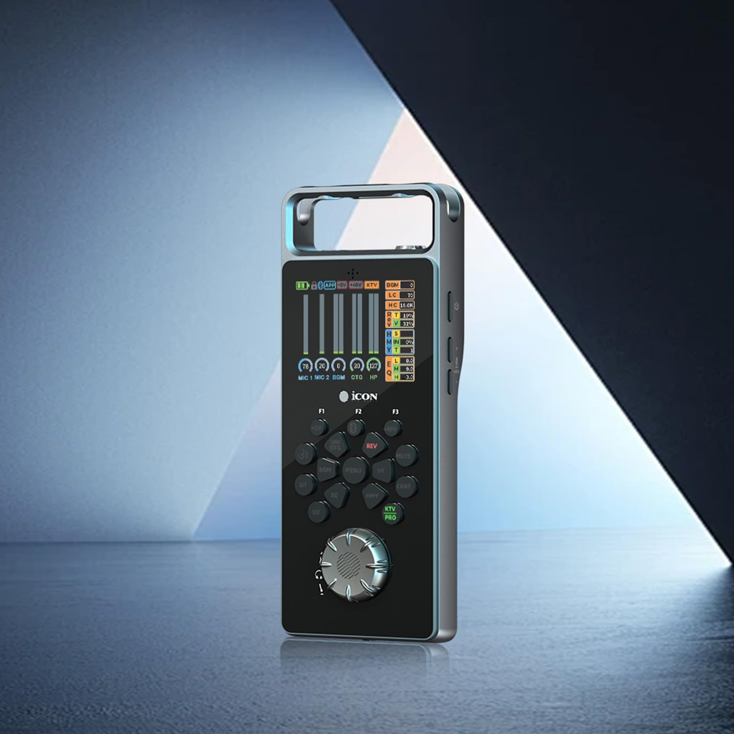 Icon Pro Audio GoLive Pro tragbares DSP Audio Interface für Live‑Streaming & Performance mit 24‑Bit 48kHz