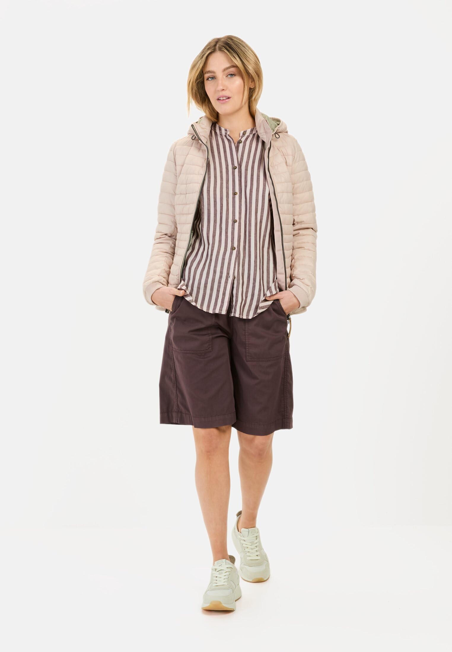 camel active Damen Leichte Steppjacke I Winddicht und wasserarbweisend Rosa – Bild 8