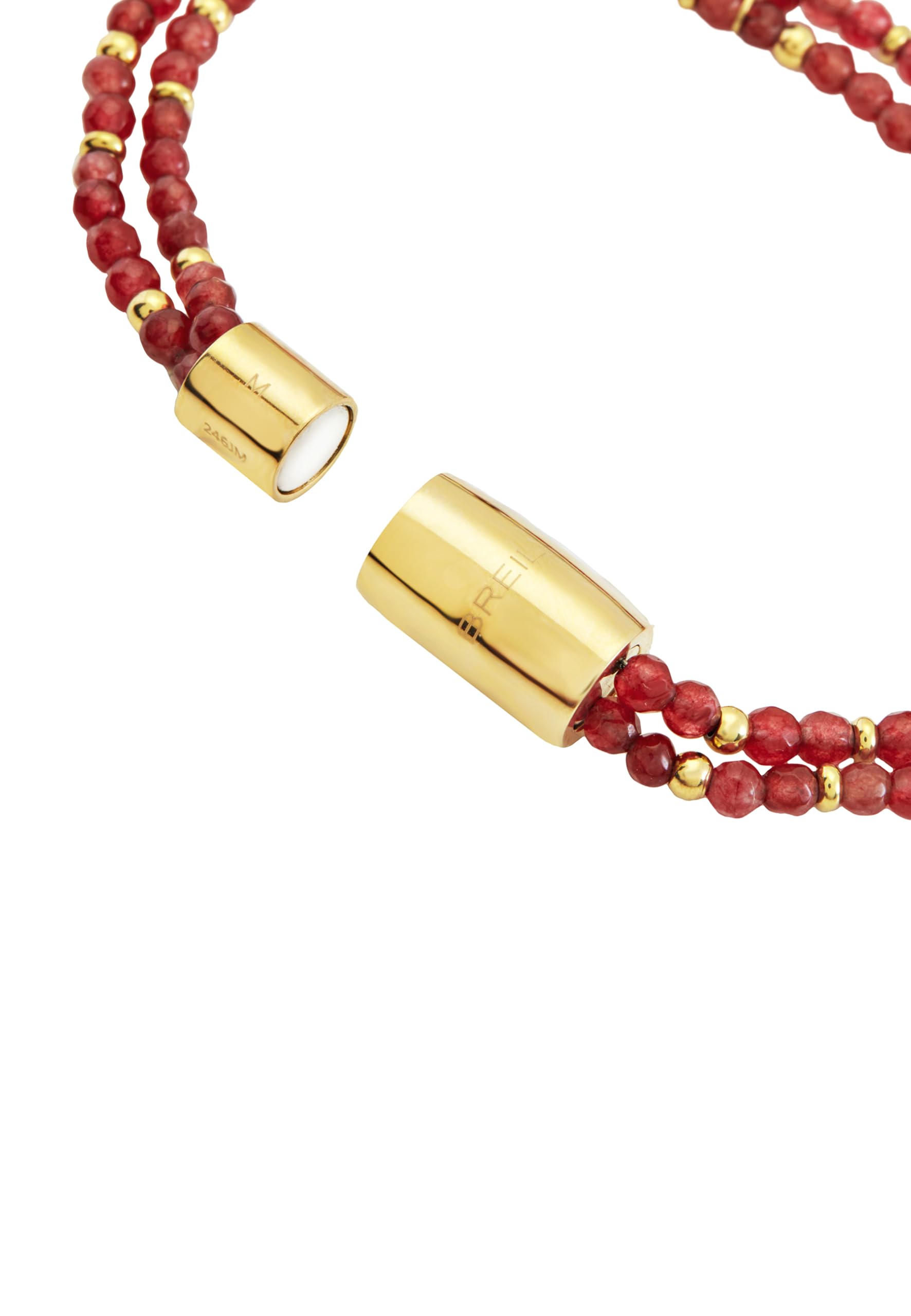Breil, Collezione Magnetica System, Bracciale Donna a Due Catene con Pietre Naturali, Chiusura con Magnete, Compatibile con Tutti gli Elementi Magnetica System, Idea Regalo Donna