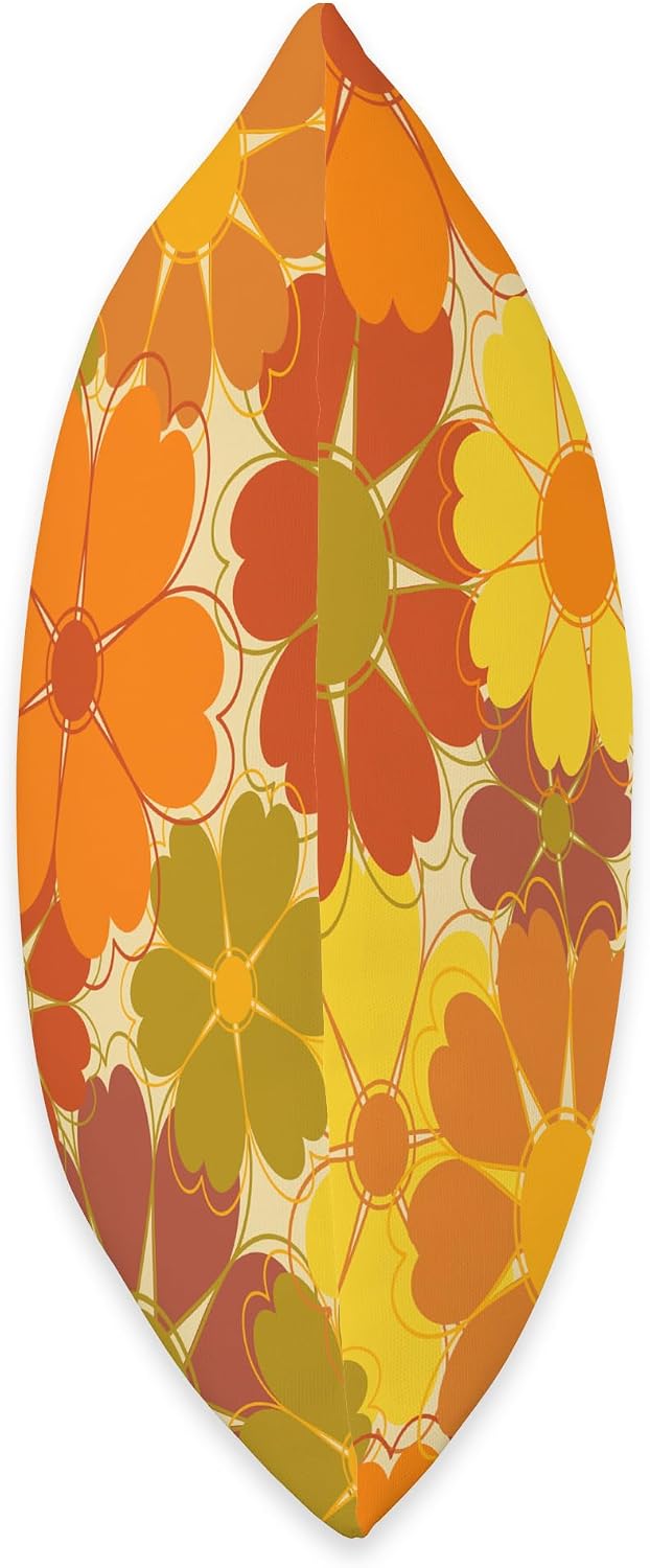 Mid Century Modern MCM 70's Flowers Throw Pillow