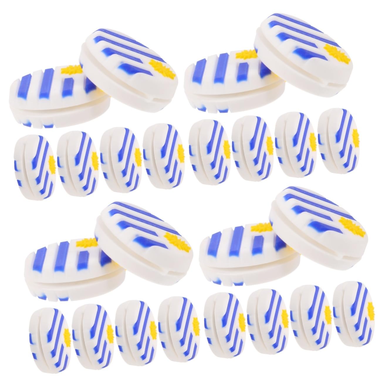 Milisten 4 Sätze Uruguayanische Flagge Tennis Racket Dämpfer Silikon Stoßdämpfer Für Tennisschläger Effektiver Vibrationsschutz Für Tennisspieler Für Turniere Und Training 6 Stück * 4