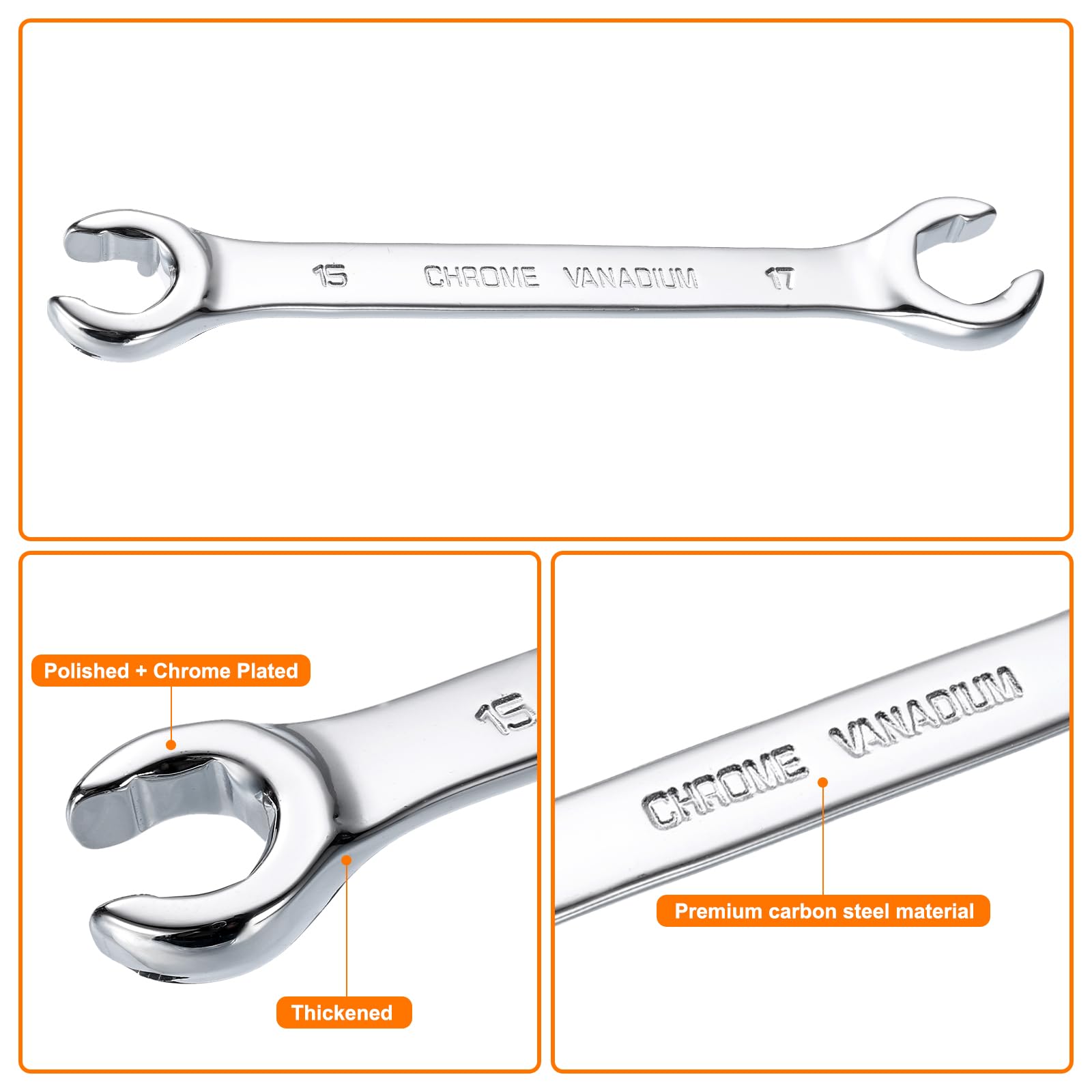 Herramienta Manual De Llave Inglesa Reparación De Llave Combinada De Trinquete De 6 Piezas