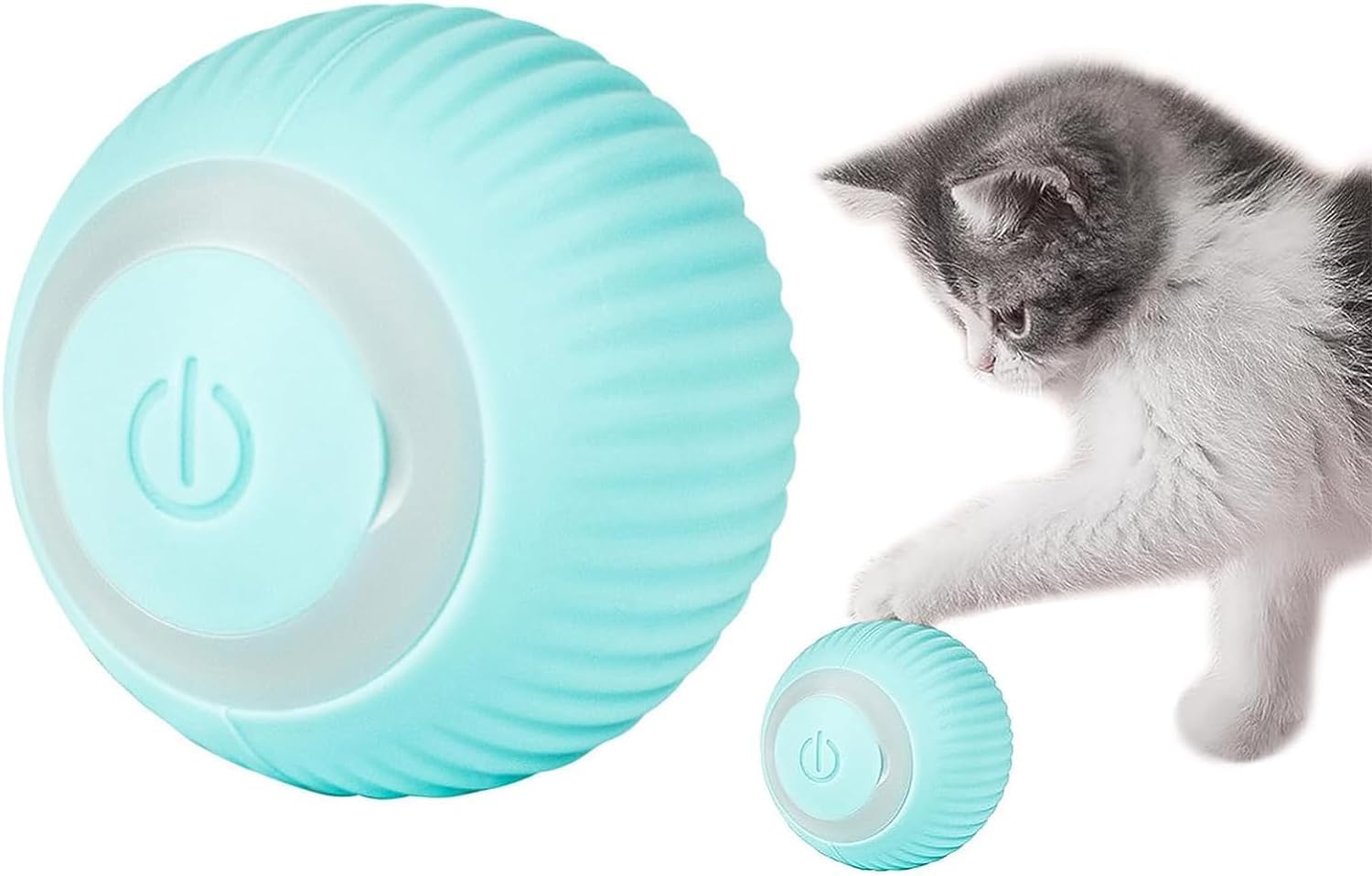 GION 2.0 Smart Interactive Cat Toy Ball, USB Rechargeable Automatic Rolling Ball, Stimulate Cats Fun Bouncing Ball with LED Lights (1Pcs) (B0CTHMBZGG) Amazon Price History, Amazon Price Tracker