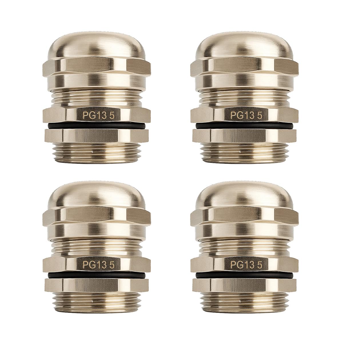 Gebildet Metal PG13.5 Cable Gland, Plastic Waterproof Adjustable 6.0-12mm Cable Gland Joint with Gaskets, M20x1.5 Wire Connector, Wire Protector — image 1