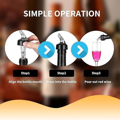 Miniatura 7 de Vertedores de botellas para alcohol, dosificadores automáticos de botellas de vino, dispensador de 1 onza, barman de tiro rápido, bebidas