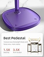 Vista 6 de LISEN - Soporte para teléfono celular, aluminio resistente, altura y ángulo ajustables, para escritorio, compatible con iPhone 14 Pro Max, Samsung