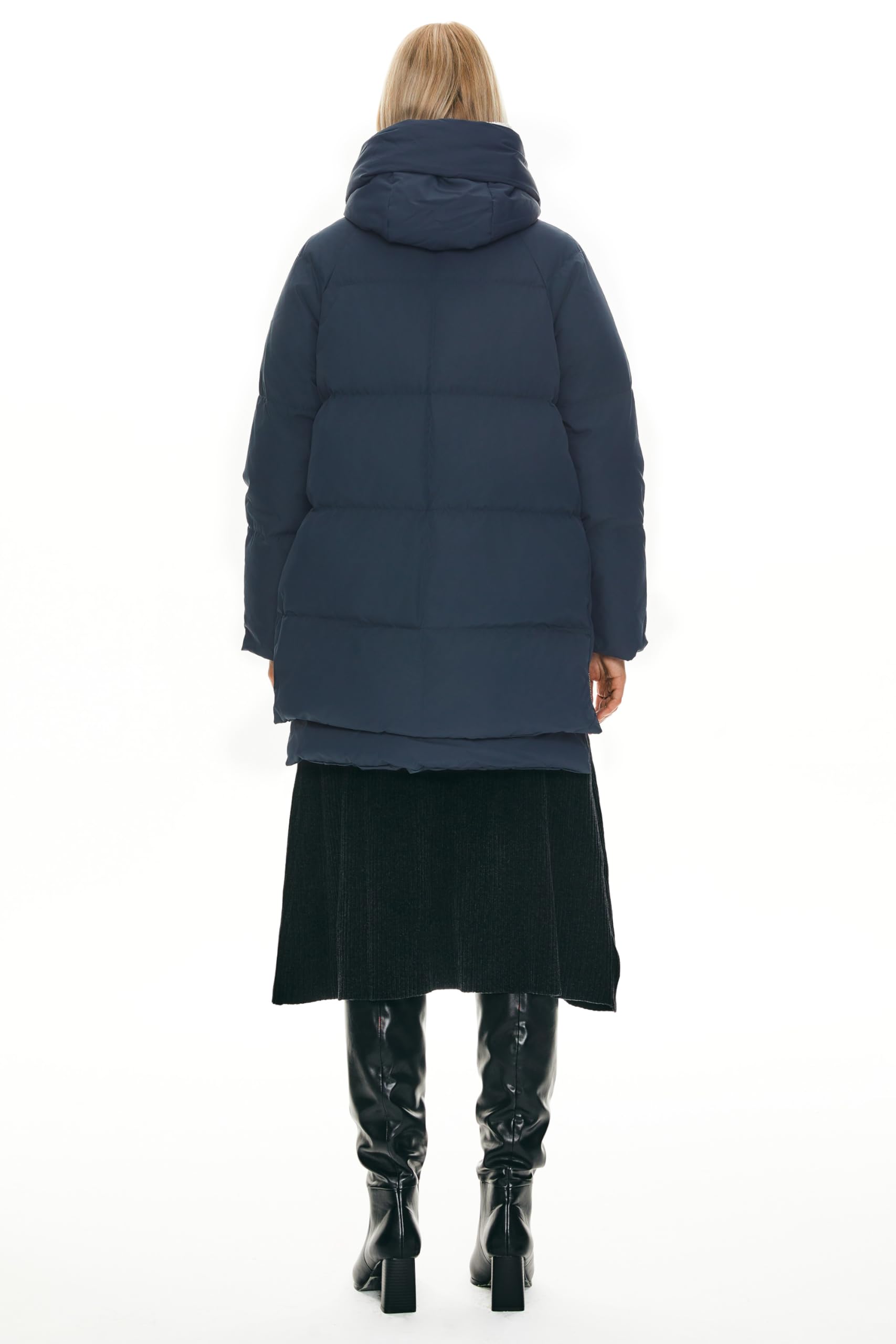OROLAY Donna Piumino Ispessito Giacca Cappotto Invernale con Cappuccio Piumino Medio Puffer