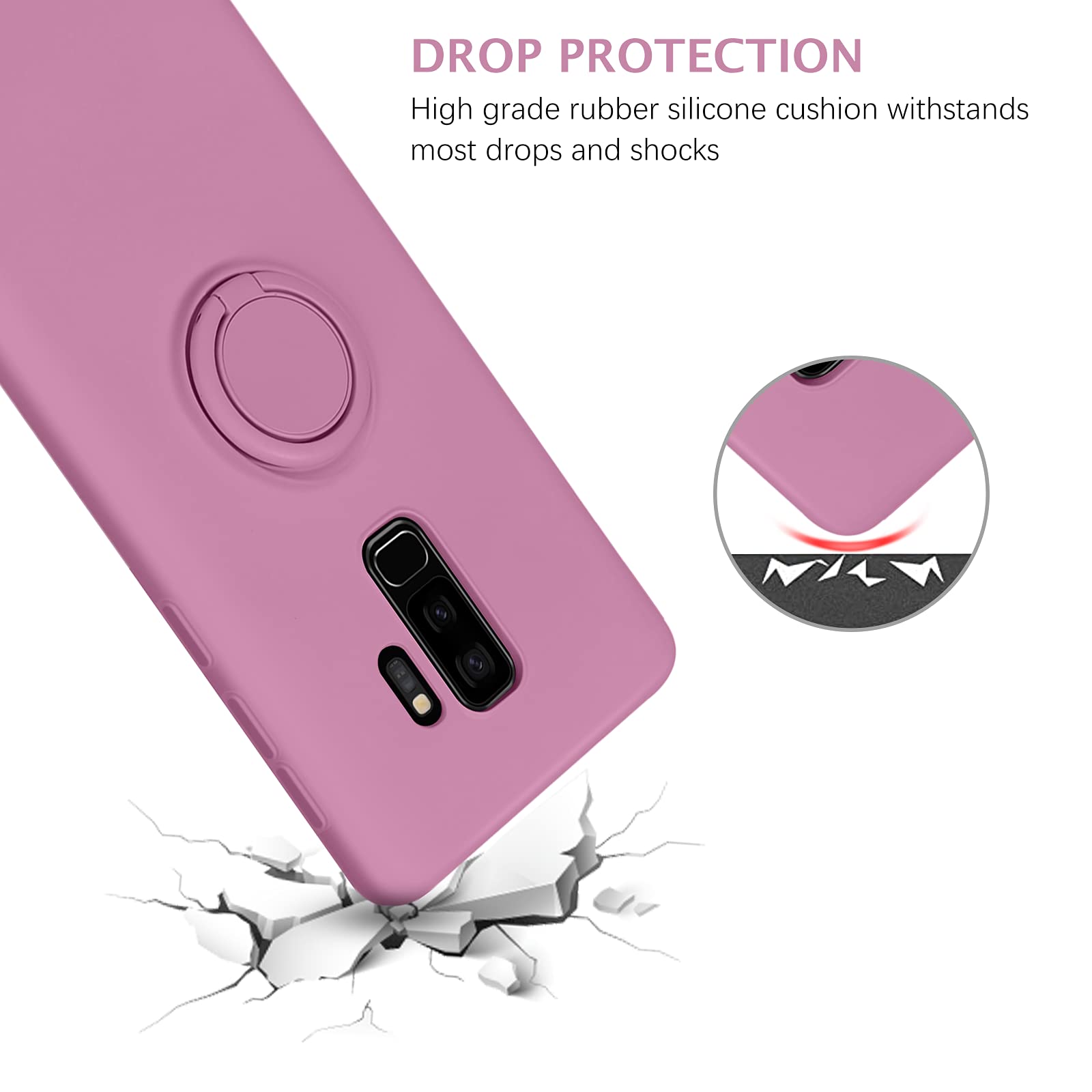 Amazon.com: KANGYA for Samsung Galaxy S9 Plus Case, Slim Silicone