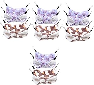 Abaodam 8 Peças Rede De Hamster Cama Suspensa Para Animais De Estimação Rede De Gatinho Hamster Cama Suspensa Hamster Brincar Túnel Casa De Pássaros Cama Ele Chinchila Cama De Túnel