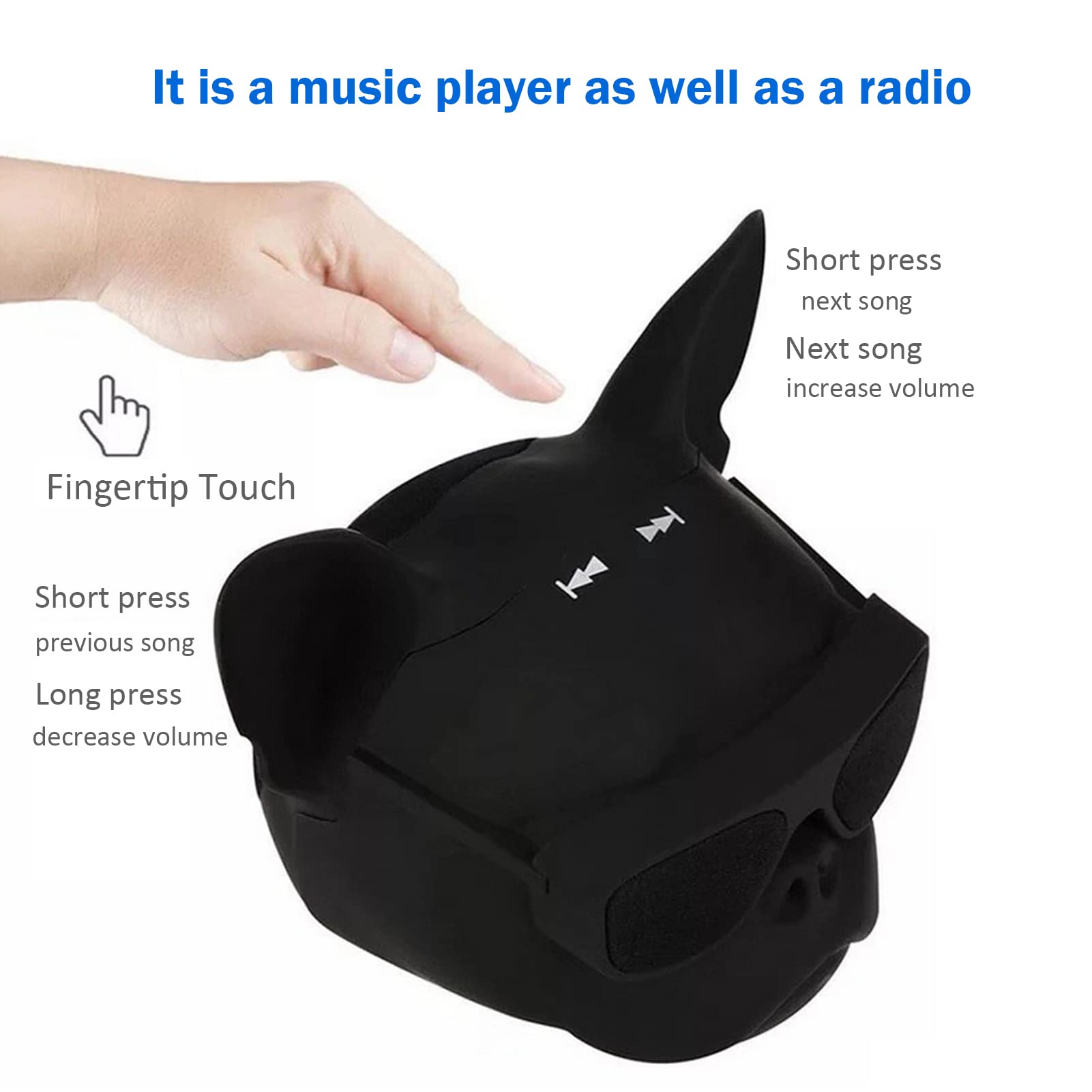 Mini Altoparlante Bluetooth A Forma Di Cane - 10W - Batteria 4000mAh - Supporto 32GB E Radio