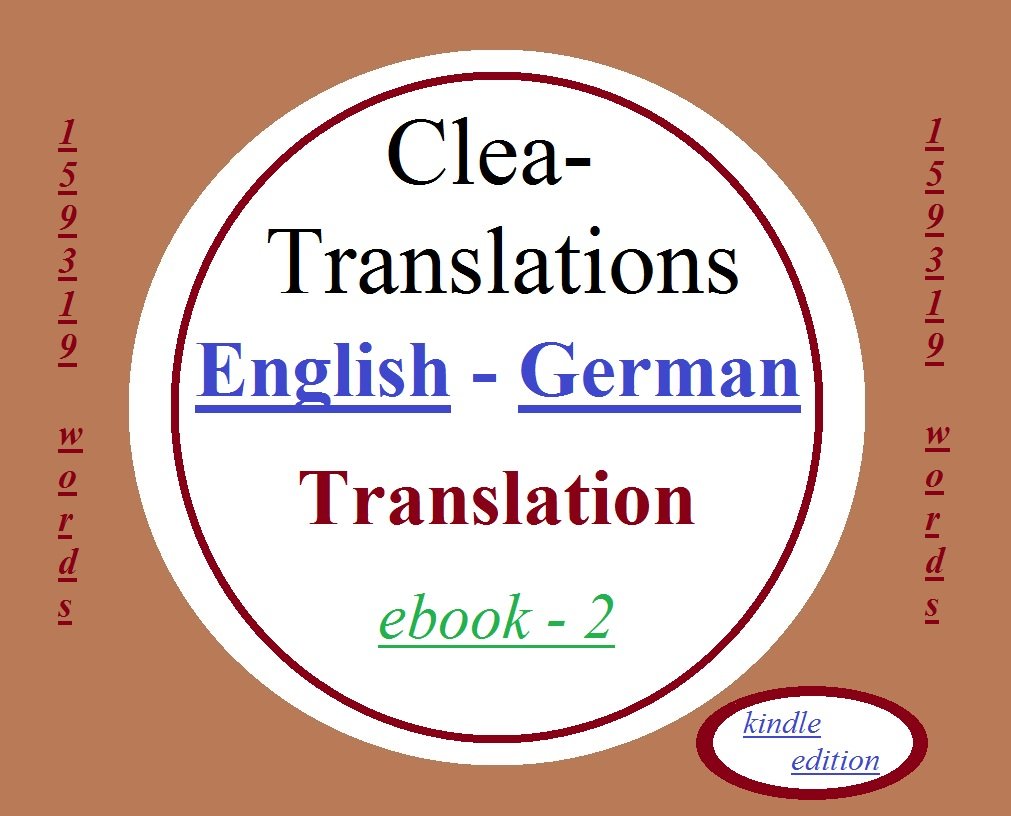Amazon.com: English To German Translation eBook : Translations, Clea ...