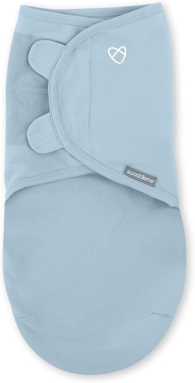 SwaddleMe by Ingenuity Original Swaddle, Size Small/Medium, For Ages 0-3 Months, 7-14 Pounds, Up to 26 Inches Long, 3-Pack Baby Swaddle Blanket Wrap