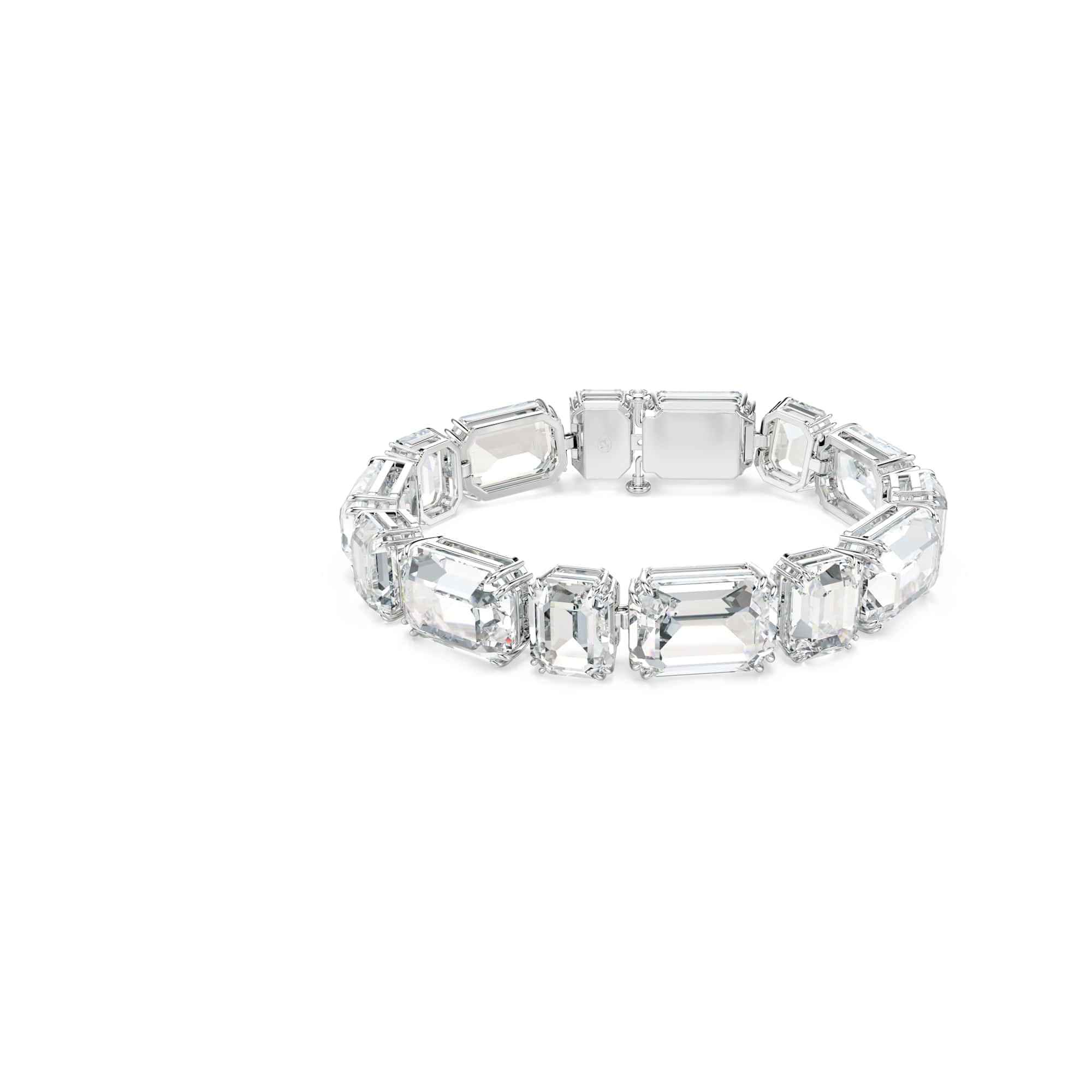 Swarovski Millenia Bracelet, Clear Octagon-Cut Crystals in a Rhodium-Finished Setting, Part of the Millenia Collection