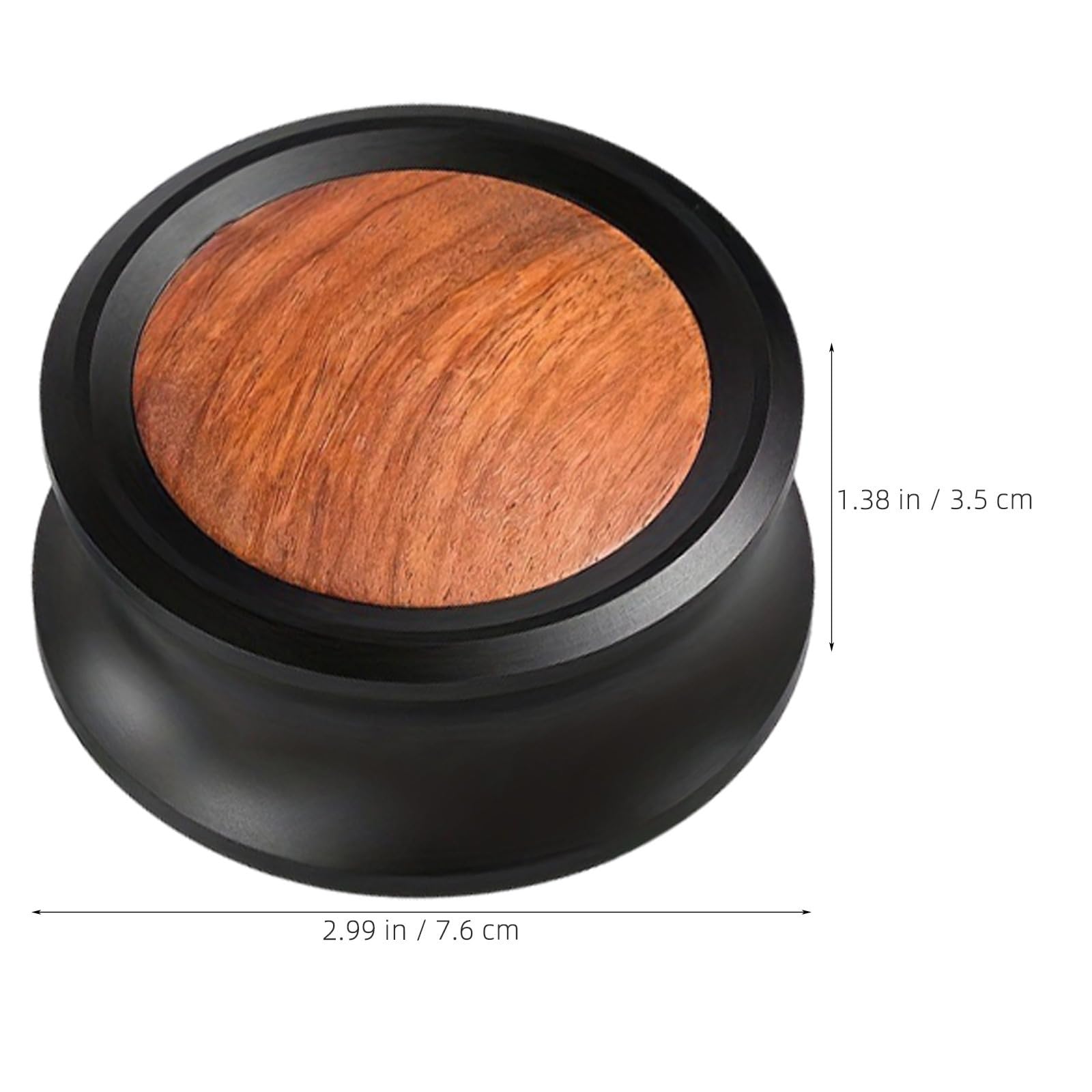 ibasenice Stabilizzatore per Piatto in Alluminio e Legno Distribuzione Uniforme della Pressione per Vinile per Feste Musicali