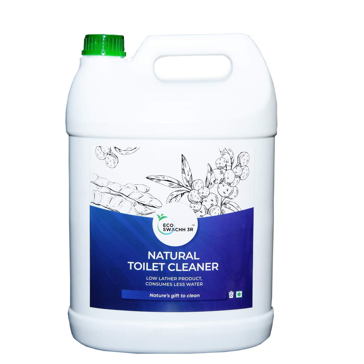 EcoSwachh 3R - Natural Toilet Cleaner | Low Lather Product | Consumes Less Water | Eco friendly | Acid and Ammonia Free |Biodegradable|5L |Organic | With Added Natural Fragrance (B07SG51YMD) Amazon Price History, Amazon Price Tracker