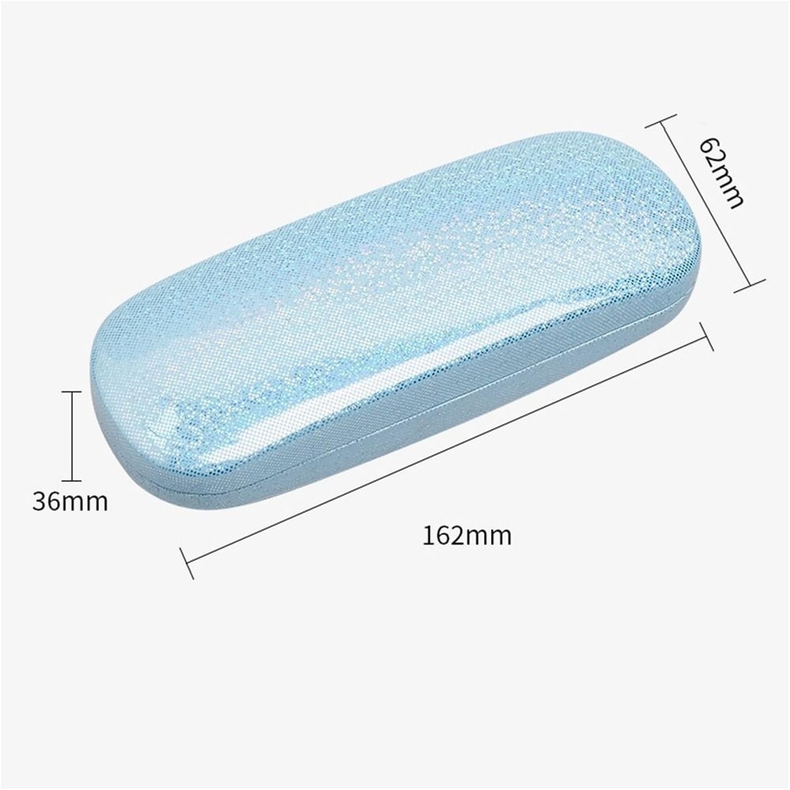 Brillenetui, Aufbewahrungsbox aus perlmuttfarbenem PU for Damen und Herren, bestehend Brillenetui, Sonnenbrillenetui Lesebrillenbox(Purple)
