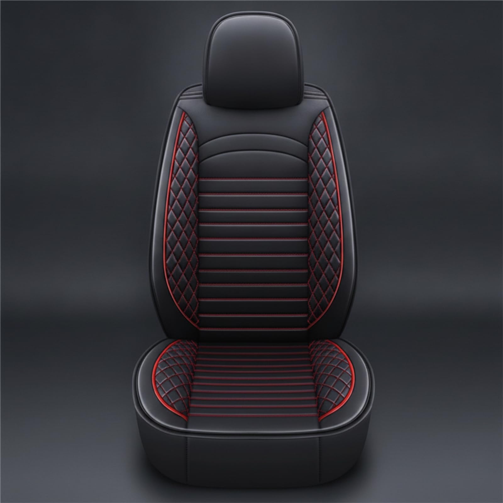 Amagogo Funda Asiento Individual Impermeable | Cobertura Completa, Funda para Asiento Coche, Acolchada, Accesorio, Beige, Asiento Individual Lujo