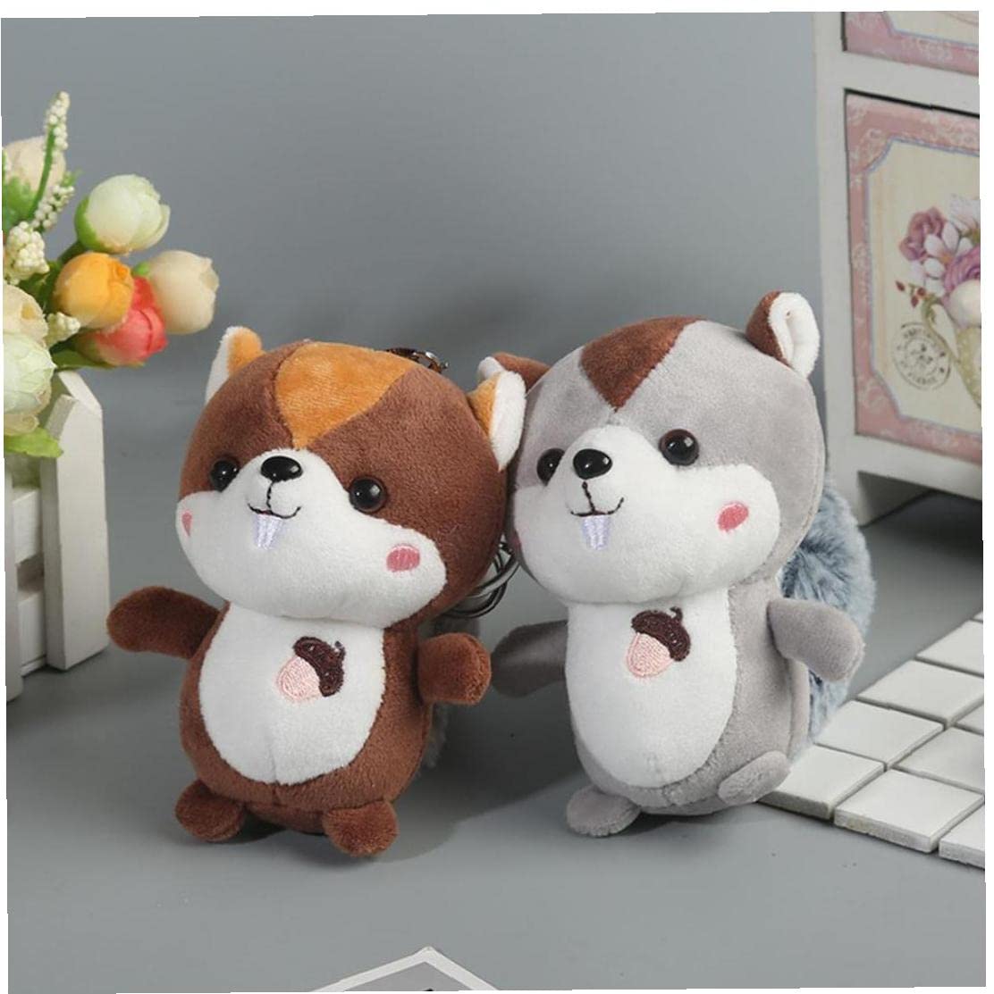 リクエスト商品2点　キーホルダー　ぬいぐるみ Amazon.co.jp: 2ピース リス かわいい おもちゃ ぬいぐるみ