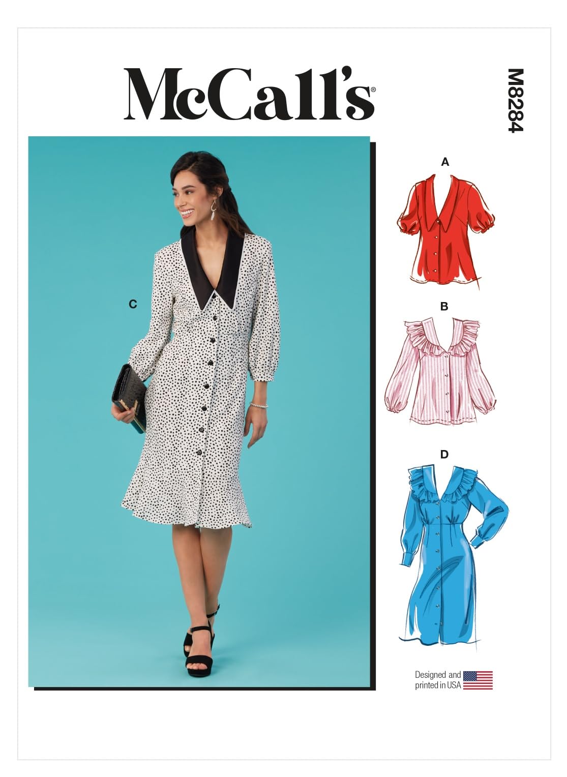 Robe pour femme élégante à coudre soi-même avec le patron McCall's M8284F5