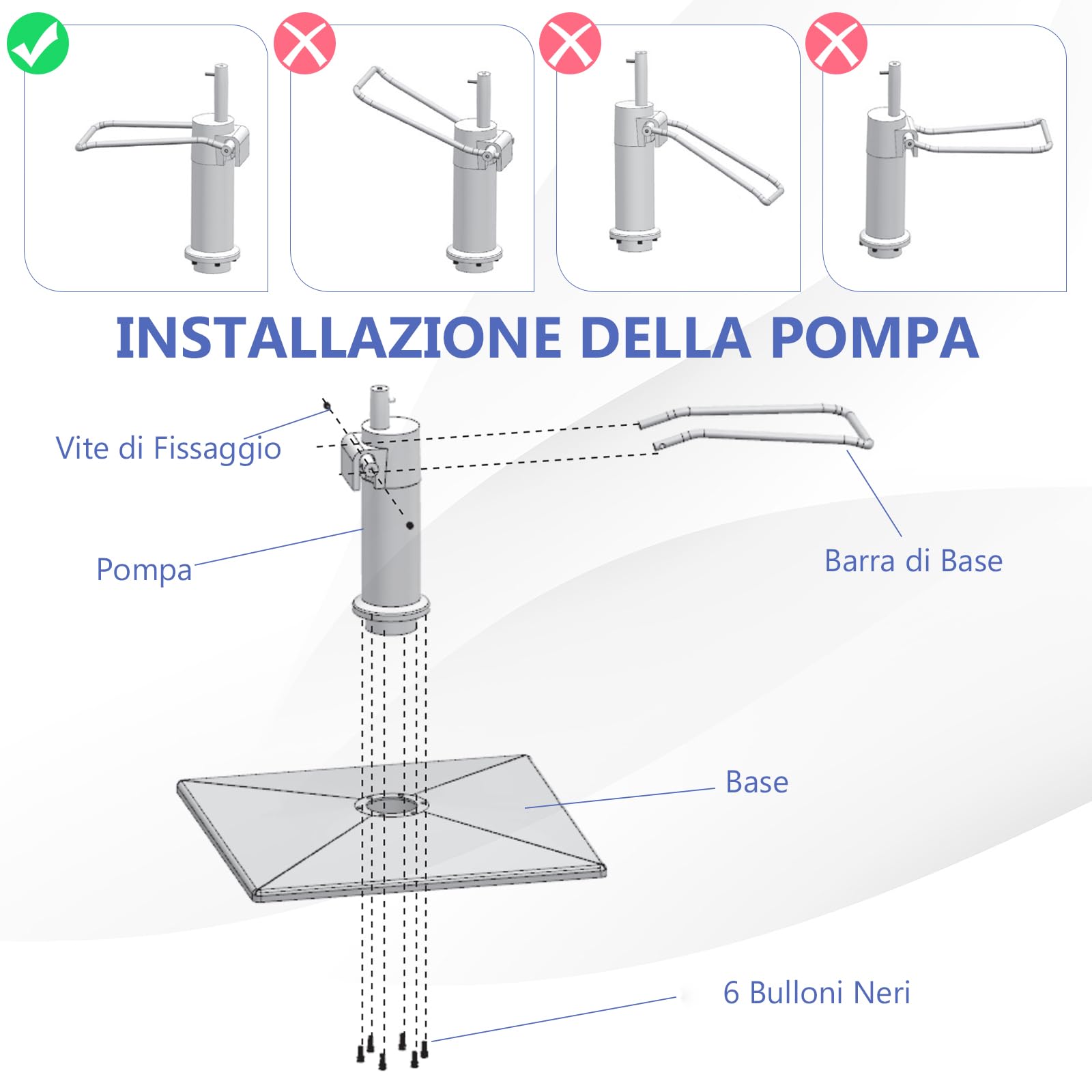 COSTWAY Poltrona da Barbiere Girevole, Attrezzatura Spa, Schienale Imbottito, Poggiatesta Regolabile 6 Livelli, Pompa Idraulica, Portata 150 kg, Nero