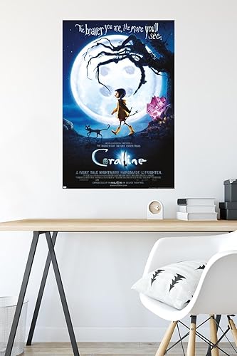 Vista 4 de Trends International Coraline - Braver One Sheet Wall Poster, 34L x 22.4W, Premium Unframed Version Versión premium sin marco