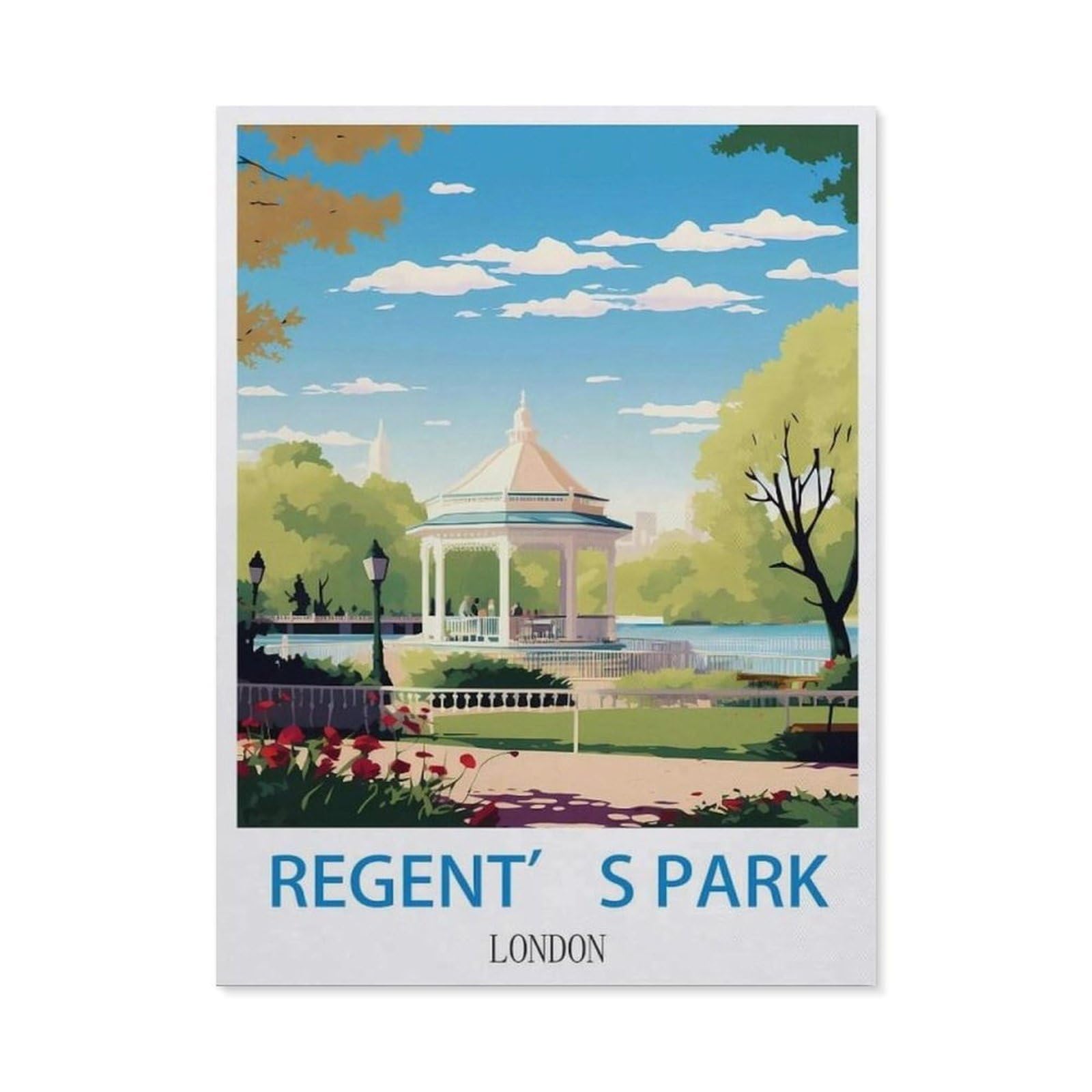 BEAYODKP 5D Diamond Painting，Regent’s Park London（50x60cm）