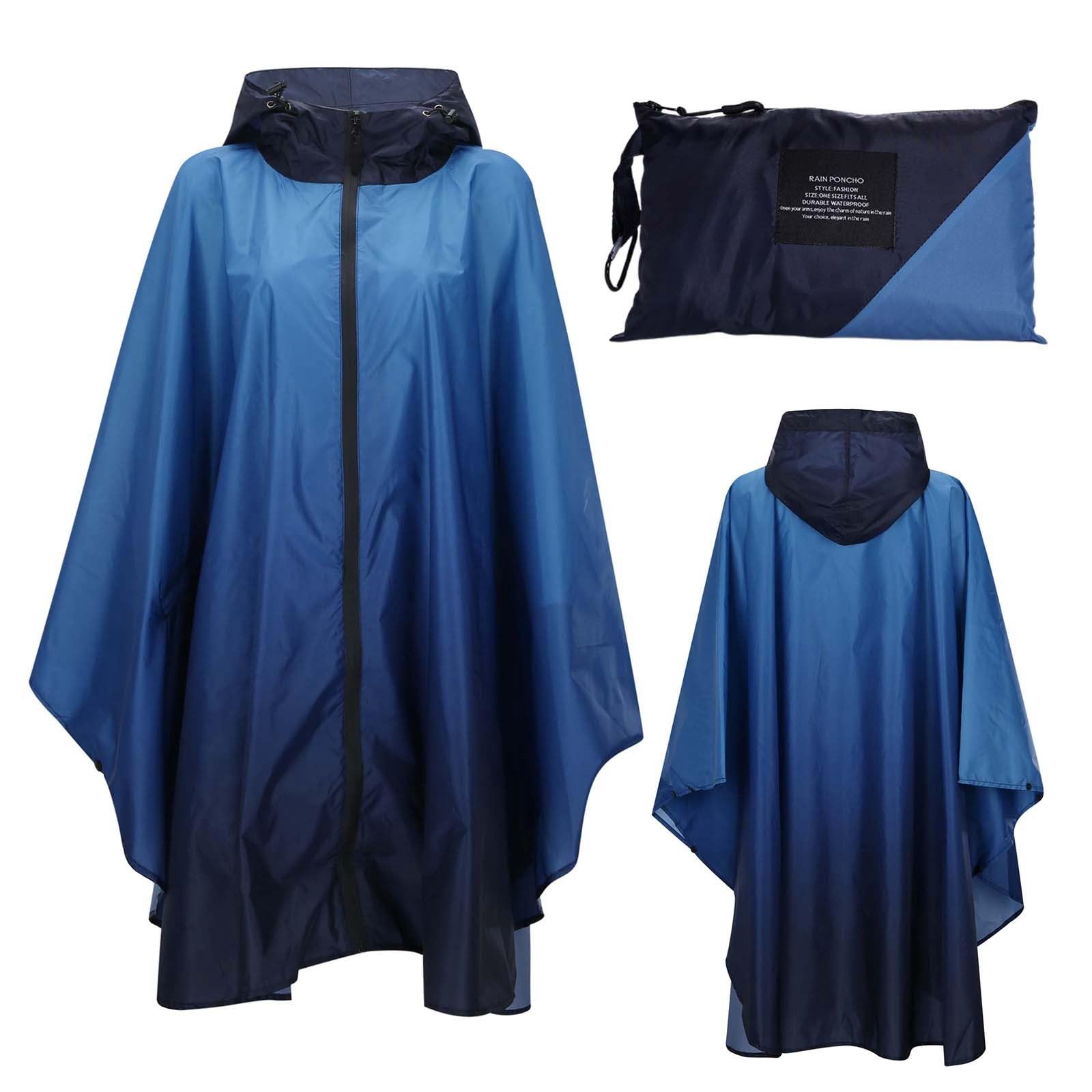 Regenmantel Damen Wasserdicht Regenschutz Regencape Atmungsaktiver Regencape Mit Kapuze Schnell Trocknend Regenmantel Für Wandern, Radfahren, Camping Und Reisen