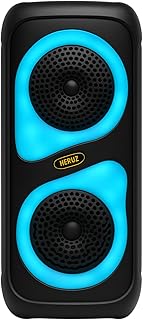 Caixa de som bluetooth com led fm usb pendrive grande potencia heruz