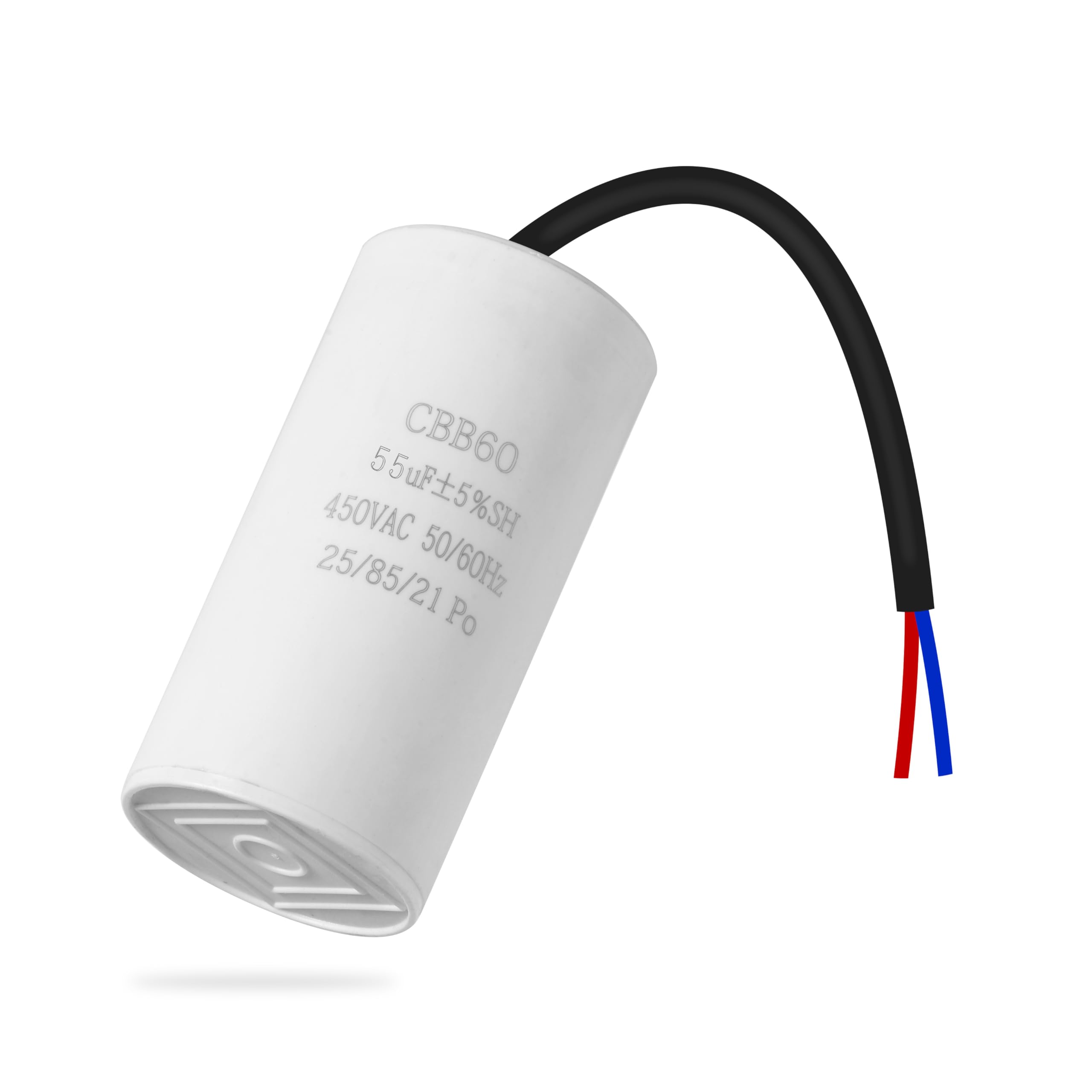 CBB60 450V 55uf 50/60HZ Kondensatory, Kondensatory tłumiące, Kondensatory rozruchowe silnika,Kondensatory microfarad (z przewodami) do kosiarek