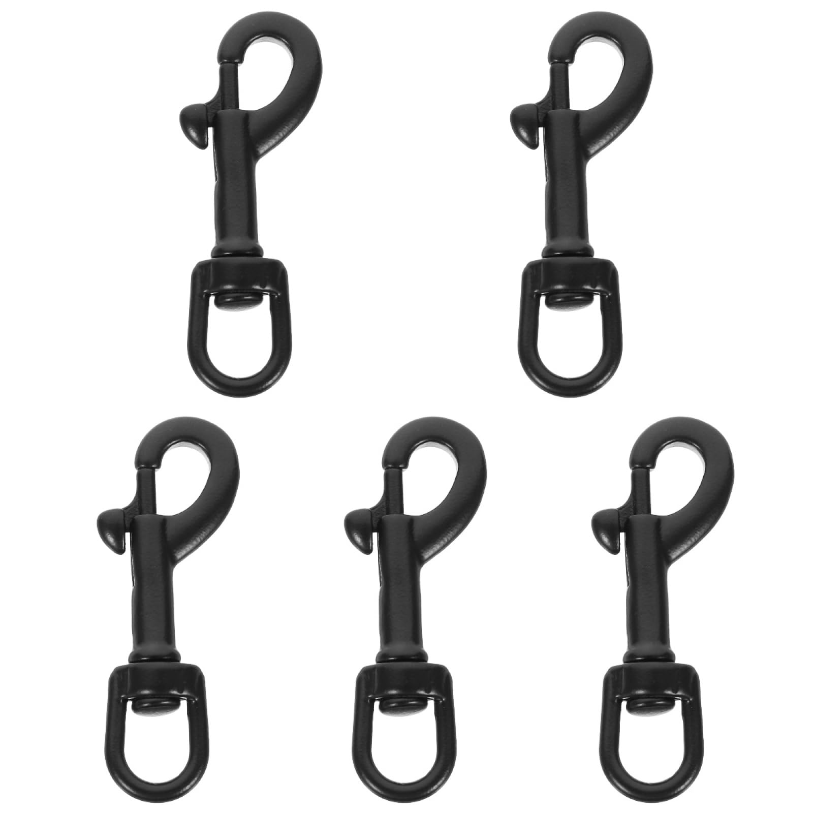 BESPORTBLE Stainless Steel Swivel Snap Hooks, Heavy Duty Flag Clips Diving Clip Spring Hooks Swivel Eye Snap Hook Flag Pole Clips for Boat Ropes Bird Feeders Pet Chains 5Pcs