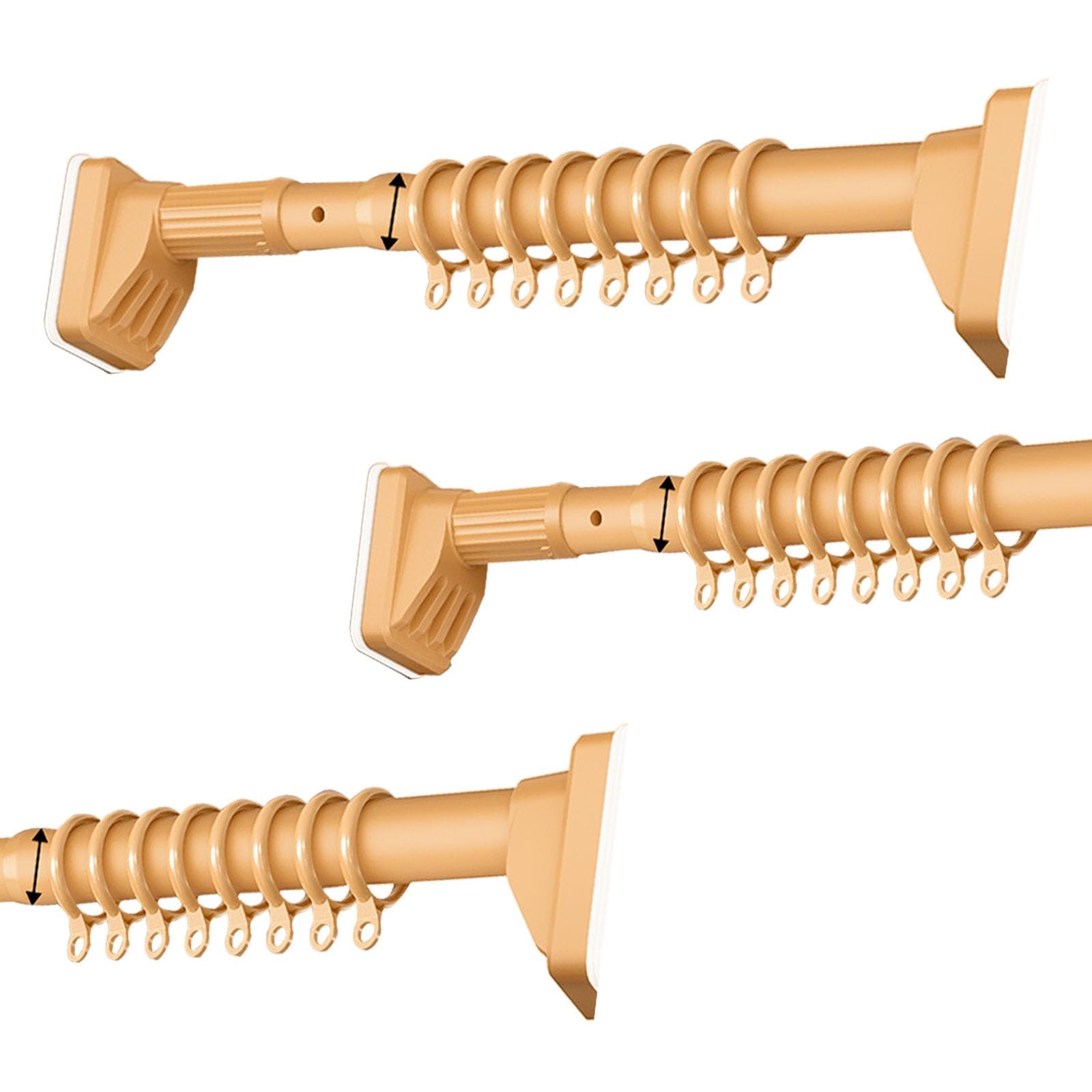Tringle à rideau de tension réglable LWX : fixation puissante et stable sans trou