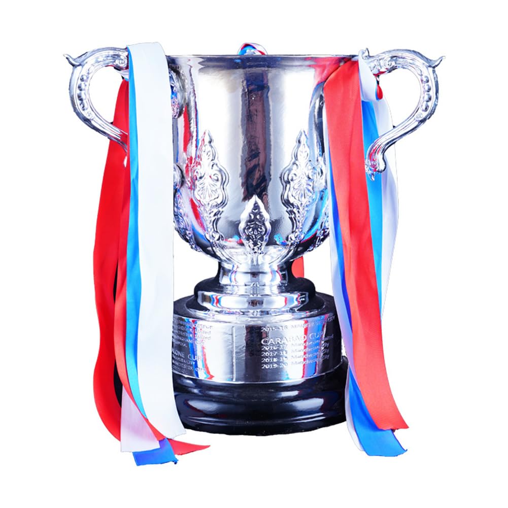 Tianxie Soccer England League Cup Champions Trophy Football Club Trophies Replica Efl Cup Championship Commemorative Cup Fan Collectibles Souvenirs Home Office Display Ornaments,44Cm