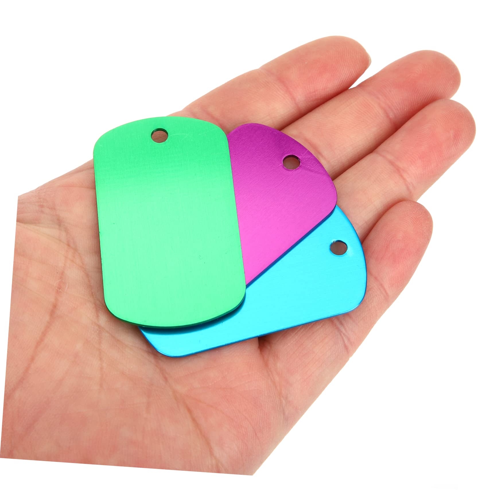 FOMIYES 120piezas Etiquetas De Identificación Para Mascotas Placas De Perro De Aleación Para Personalizar y Proyectos De Manualidades Etiquetas Duraderas y Ligeras Para Perros y Gatos