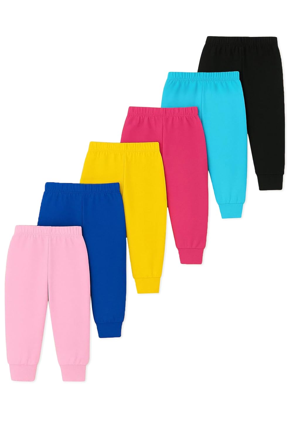 Trampoline Kids Cotton Blend Pyjamas Pack of 6 | Everyday Bottoms with Ribbed Ankles | Soft, Breathable Cotton Blend Blend... - Review, Price and Buying Guide