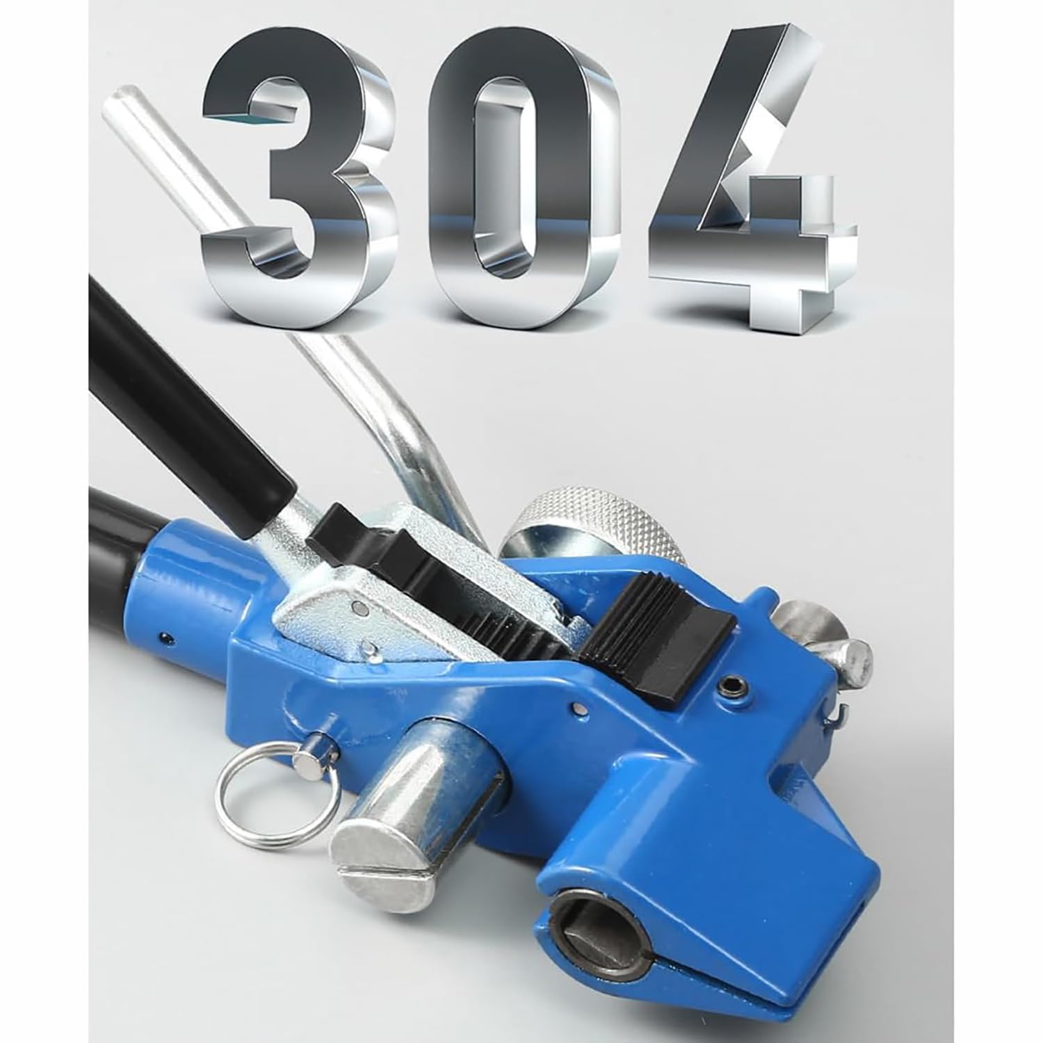 Herramientas para atar cables, kit tensor resistente con 30 metros de cinta y 100 hebillas para sujetar y cortar bridas de metal