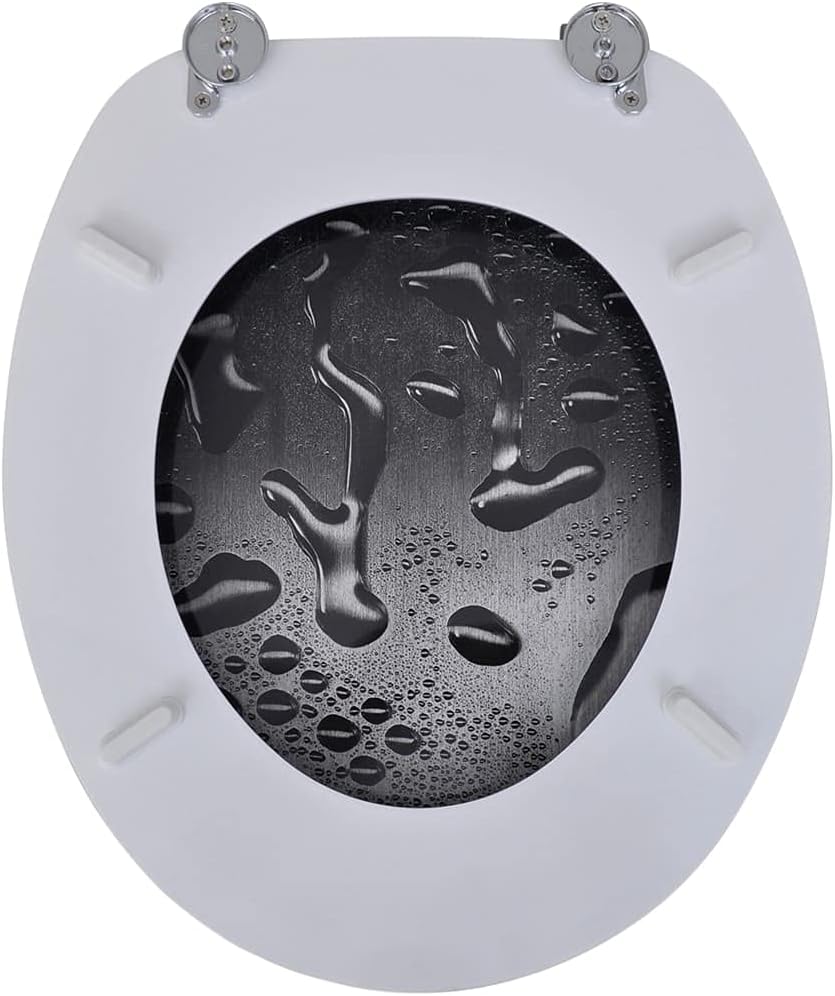 Generic Plumbing Fixture Hardware Parts Toilet Seats with Lids 2 pcs MDF Water