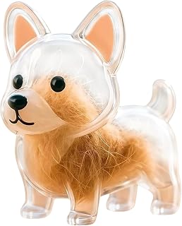 Pet Hair Keepsake Keychain Memorial Charm with Transparent Bottle for Collecting Dog Fur Portable