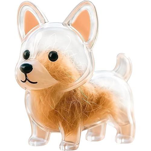 Pet Hair Keepsake Keychain Memorial Charm with Transparent Bottle for Collecting Dog Fur Portable