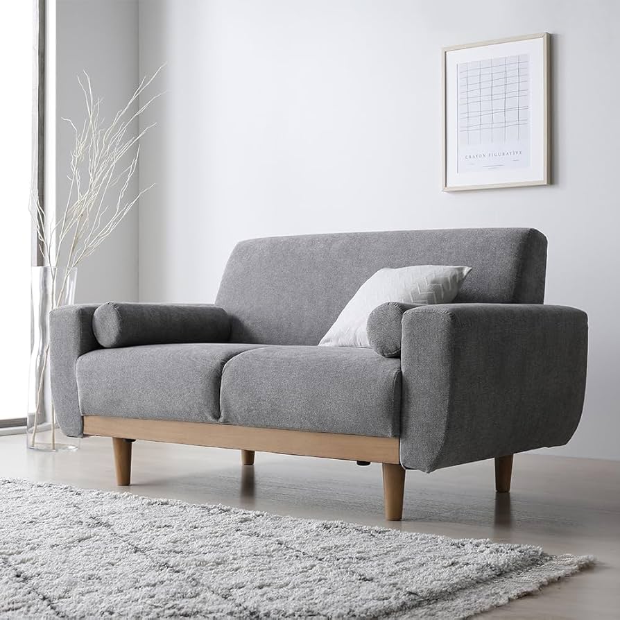 RASIK SMUK スムクソファ 2人掛け コーディロイ グレージュ Amazon.co.jp : RASIK ソファー 2人掛け 単品 コーデュロイ