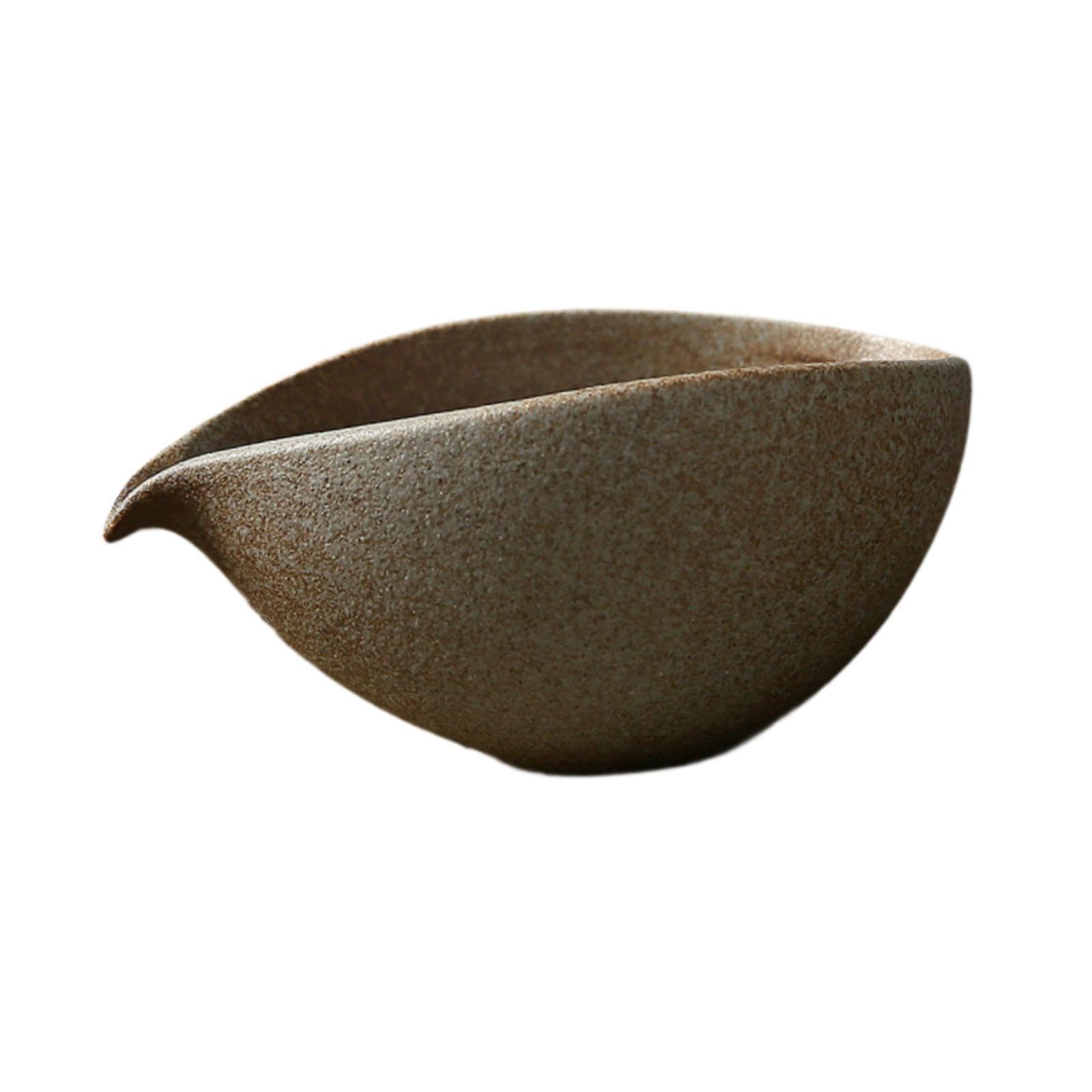 Bothyi Matcha Bowl with Spout Handcrafted Matcha Accessory Fair Cup 180ml Matcha Mixing Bowl for Japanese Matcha Preparation Friends, Tea Bowl yellow