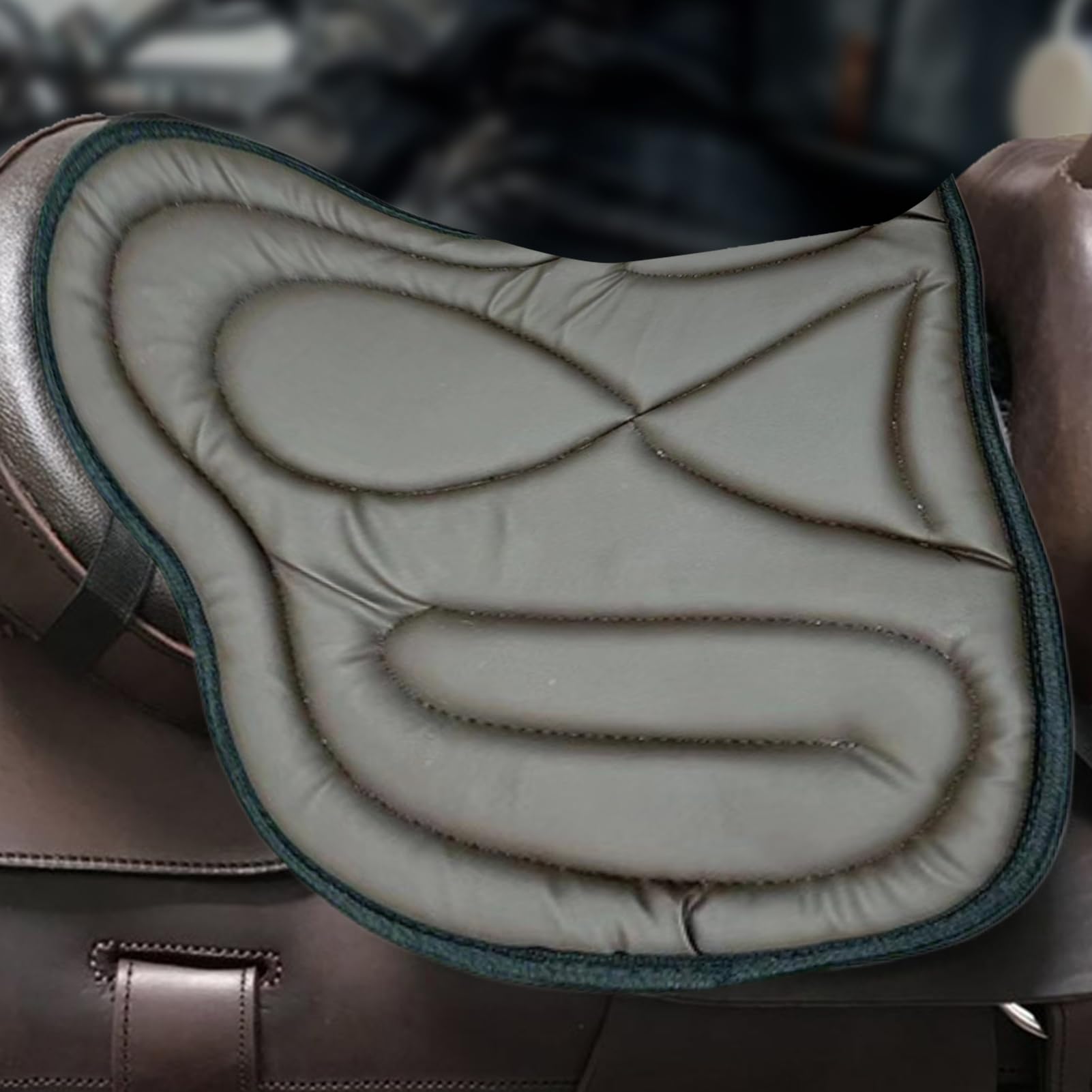 Almohadilla ecuestre de amortiguadores de choque - Mat de equitación occidental para comodidad y protección | Saver de silla de montar ideal para jinetes, hombres, mujeres | Almohadilla de apoyo para