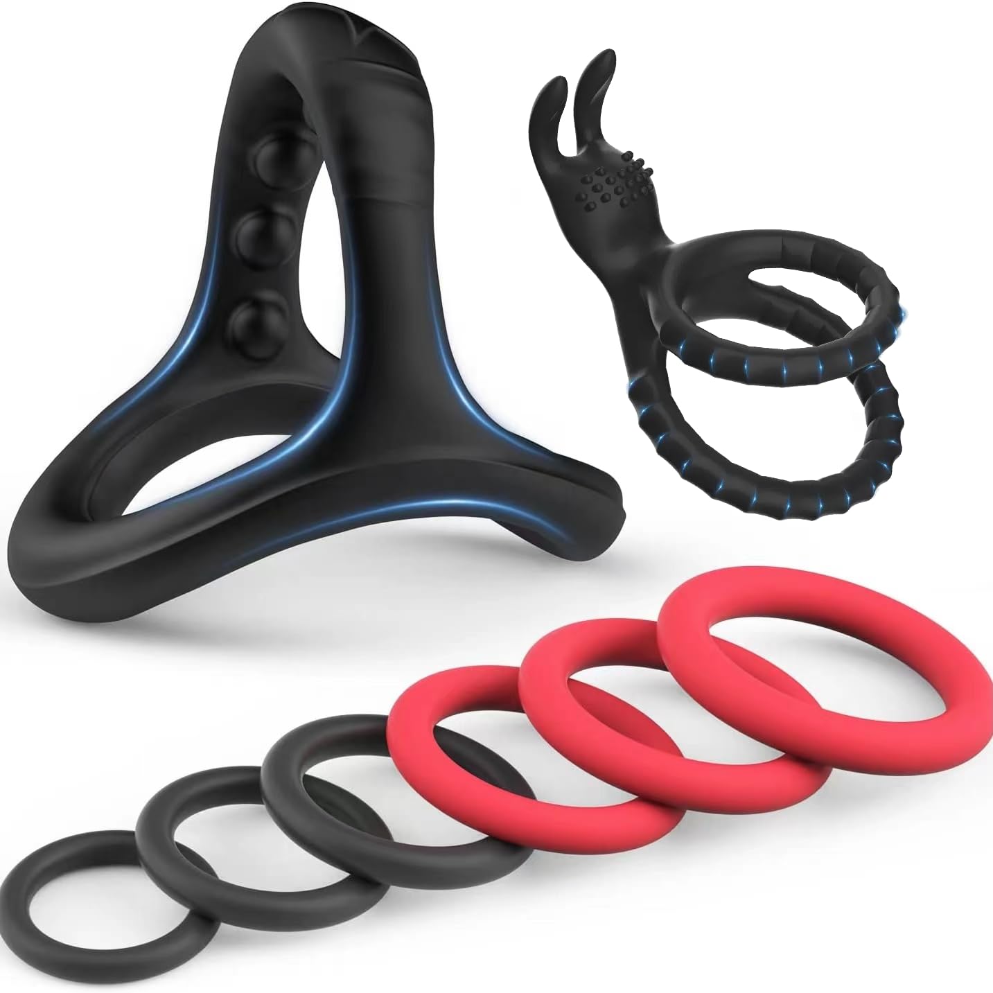 Reusable Cock Rings for Men, Penis Enlargement Silicone Sleeves Girth Male Erection Enhancement, Premium Erection Enhancing Penis Ring Enlargement Sex Toys for Men Sweatshirt 5IW7