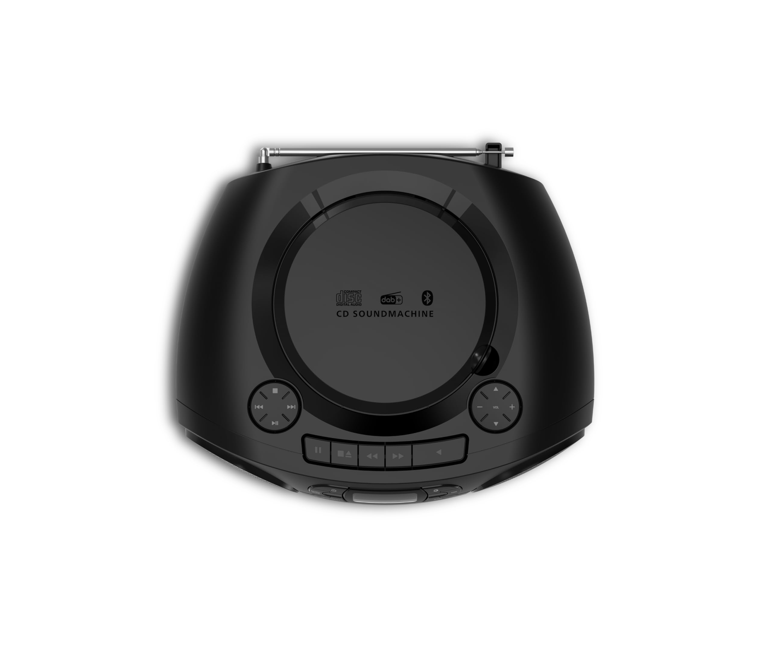 Philips TAZ2500 CD Soundmachine portatile lettore cassette, Radio DAB+/FM, Bluetooth 6.0, Riproduzione USB, Ingresso audio, Boost bassi dinamici, Altoparlanti stereo, Alimentazione CA/Batteria – Nero