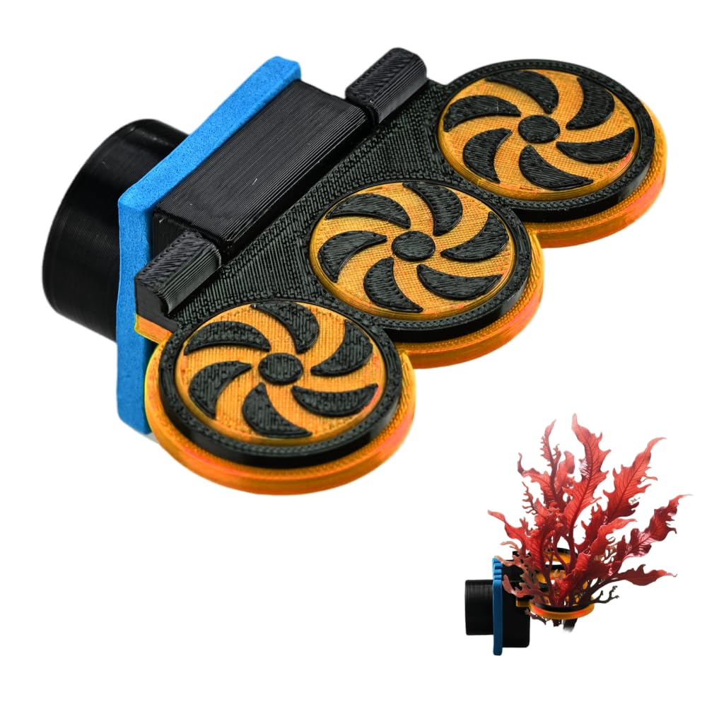 BDKMMS Magnetic Coral Frag Rack for Aquarium, 3-Hole Reef Coral Holder Fluorescent Frag Stand for 0.47Inch Tanks