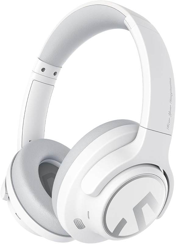 Căști over-ear fără fir SoundPEATS Space cu anulare activă a zgomotului (ANC), Bluetooth 5.3, microfon pliabil, conexiune multipoint, autonomie 123 ore, drivere 40 mm