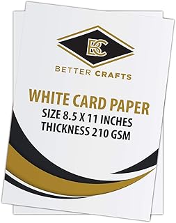 White Card Stock Paper, 8.5
