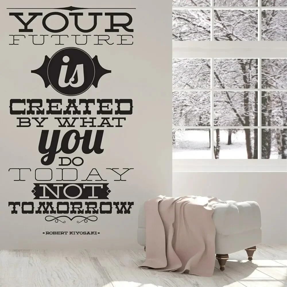 Motivational Quote Wall Sticker Bedroom Vinyl Decal Phrase Decals Living Room Decoration Quotes You Future Home Decor 42x73cm