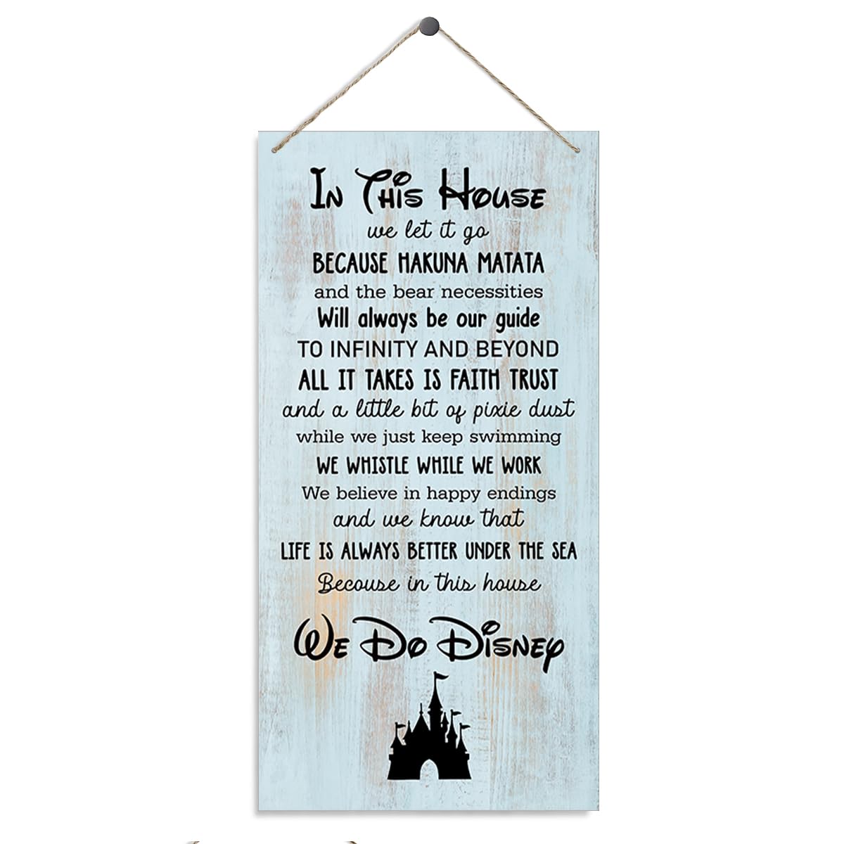 Inspirational House Decor Sign, Decorative Wood Hanging Wood Plaque, Inspirational Wall Decor, House Decoration Art, Farmhouse Decoration for Wall,