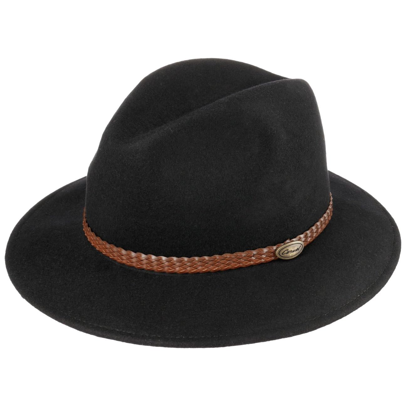 Lipodo Outdoor Traveller Wollfilzhut mit Garnitur Outdoorhut Made in Italy Herren Herbst Winter